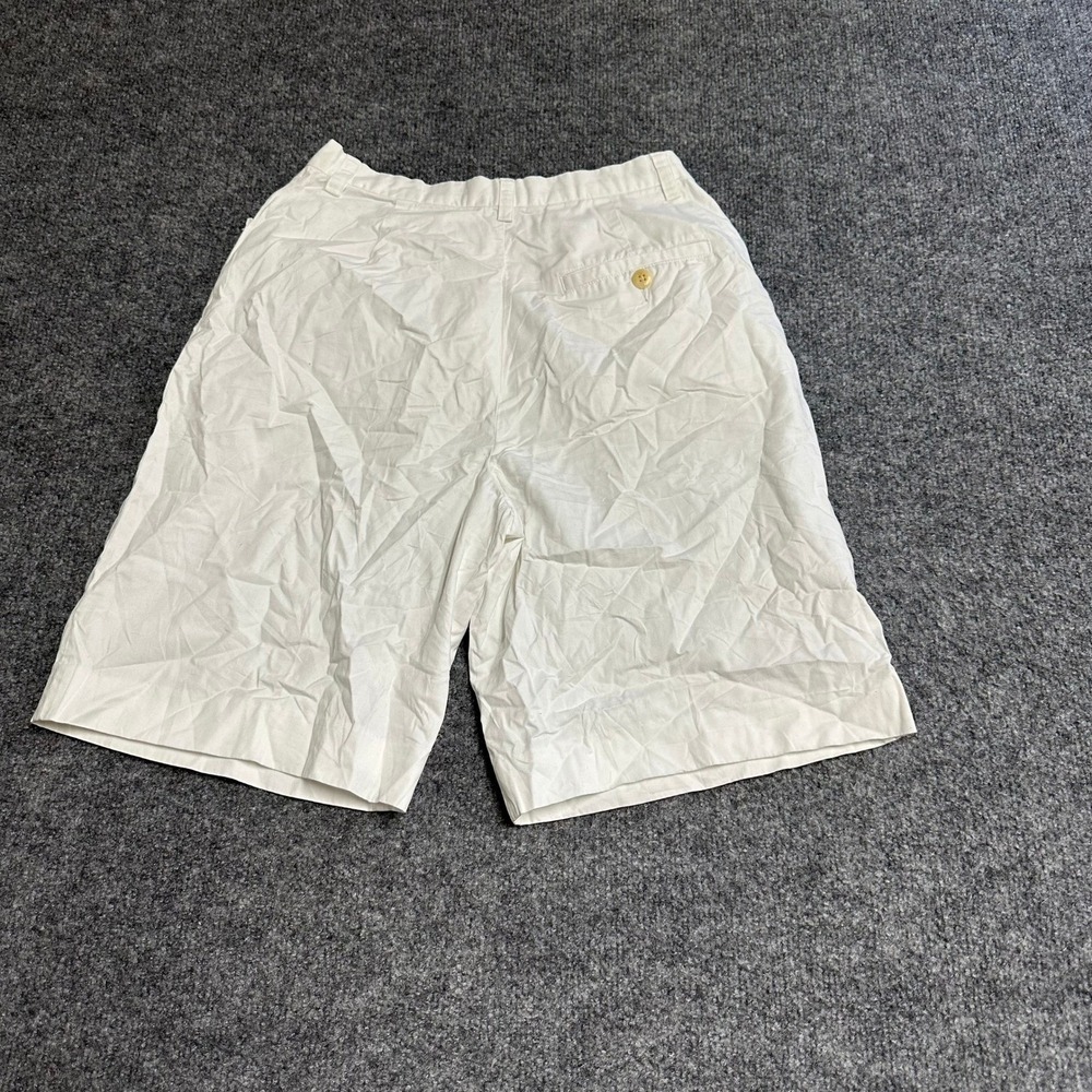 Ralph Lauren Shorts Womens Size 6 White Pleated Cotton Casual Classic Pony Logo